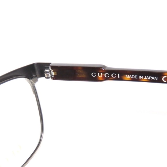 Gucci GG0494OJ 0494 002 56 Ruthenium Havana Titanium Eyeglasses 0494OJ - Picture 5 of 5